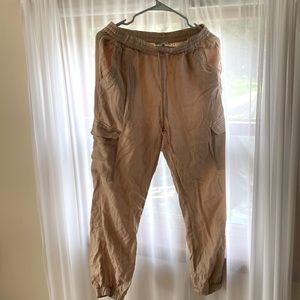 Cream Jogger Pants